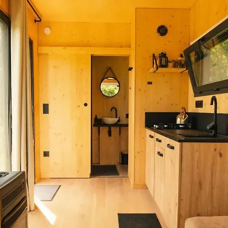Courneillac - Parcel Tiny House - Tiny House Vue Pyrenees Entouree Par Les Chevres Mae-5233 *