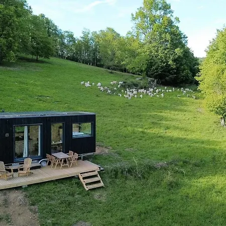 Courneillac - Parcel Tiny House - Tiny House Vue Pyrenees Entouree Par Les Chevres Mae-5233 *