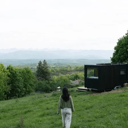 Courneillac - Parcel Tiny House - Tiny House Vue Pyrenees Entouree Par Les Chevres Mae-5233 Lodge